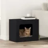  Macska Ház Fekete 51 x 30 x 42 cm Faanyag