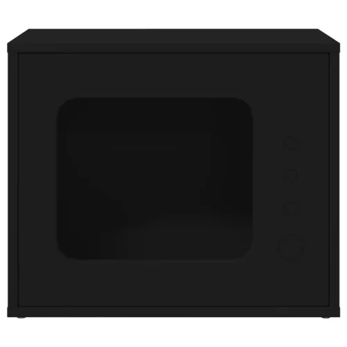  Macska Ház Fekete 51 x 30 x 42 cm Faanyag