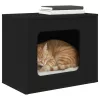 Macska Ház Fekete 51 x 30 x 42 cm Faanyag