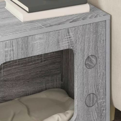  Macska Ház Szürke Sonoma 51 x 30 x 52 cm Faanyag