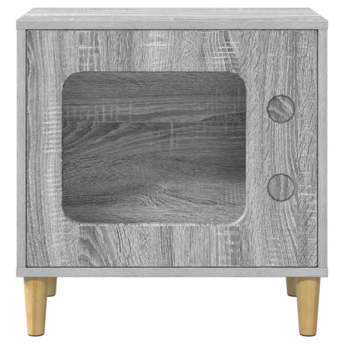  Macska Ház Szürke Sonoma 51 x 30 x 52 cm Faanyag