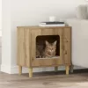  Macska Ház Művészi tölgy 51 x 30 x 52 cm Faanyag