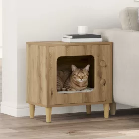  Macska Ház Művészi tölgy 51 x 30 x 52 cm Faanyag