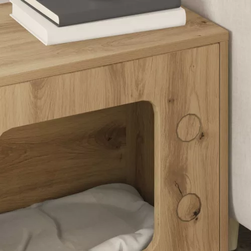  Macska Ház Művészi tölgy 51 x 30 x 52 cm Faanyag