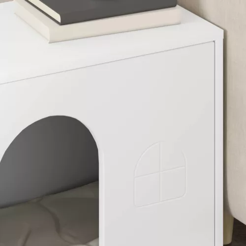  Macska Ház Fehér 51 x 30 x 52 cm Faanyag