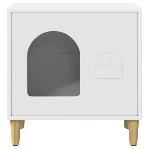  Macska Ház Fehér 51 x 30 x 52 cm Faanyag