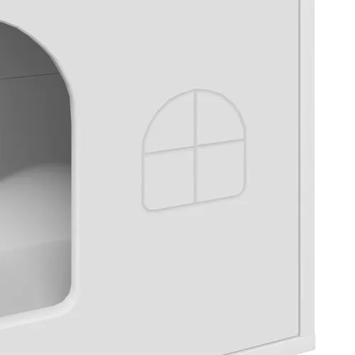  Macska Ház Fehér 51 x 30 x 52 cm Faanyag