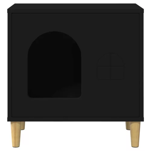  Macska Ház Fekete 51 x 30 x 52 cm Faanyag