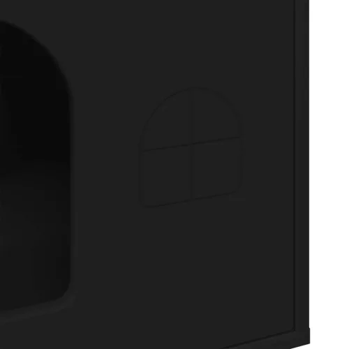  Macska Ház Fekete 51 x 30 x 52 cm Faanyag