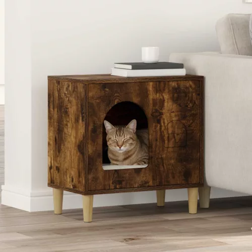  Macska Ház Füstölt tölgy 51 x 30 x 52 cm Faanyag