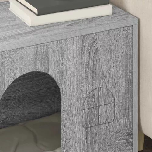  Macska Ház Szürke Sonoma 51 x 30 x 52 cm Faanyag