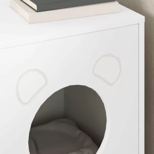  Macska Ház Fehér 42,5 x 40 x 53 cm Faanyag