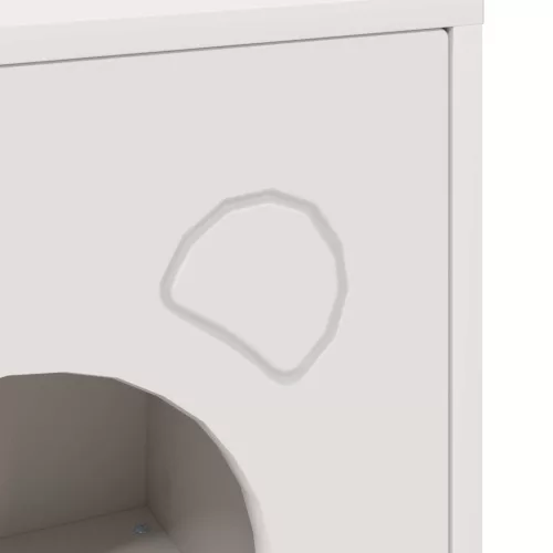  Macska Ház Fehér 42,5 x 40 x 53 cm Faanyag