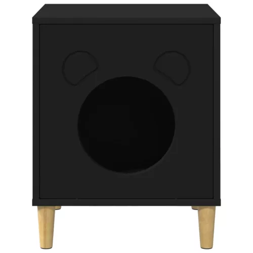  Macska Ház Fekete 42,5 x 40 x 53 cm Faanyag