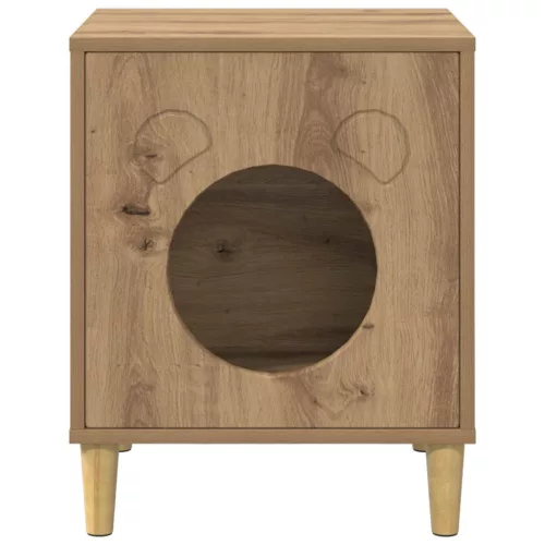  Macska Ház Művészi tölgy 42,5 x 40 x 53 cm Faanyag