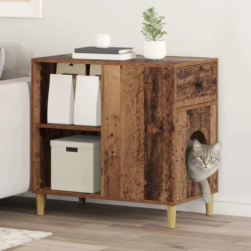  Macska Ház Öreg fa 72 x 42,5 x 70 cm Faanyag