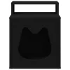  Macska Ház Fekete 42,5 x 40 x 53,5 cm Faanyag