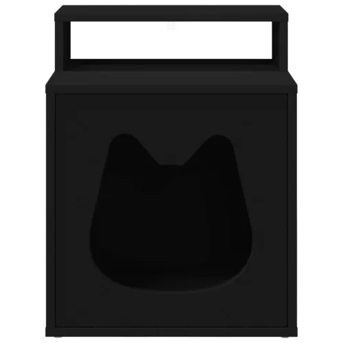  Macska Ház Fekete 42,5 x 40 x 53,5 cm Faanyag