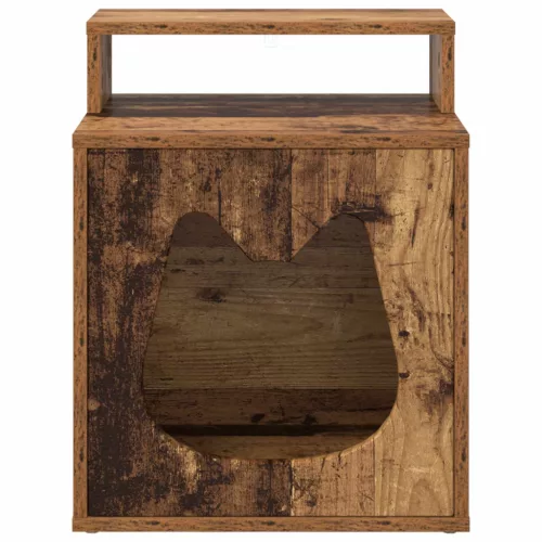  Macska Ház Öreg fa 42.5 x 40 x 52.5 cm Faanyag