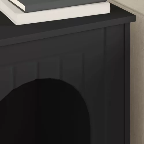  Macska Ház Fekete 53 x 52 x 62 cm Faanyag