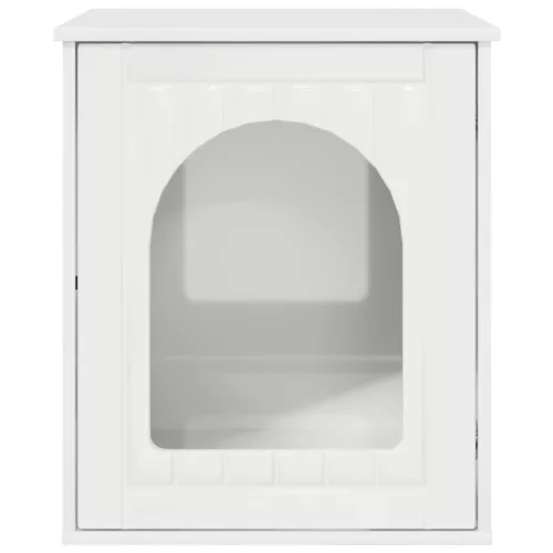  Macska Ház Fényes Fehér 53 x 52 x 62 cm Faanyag
