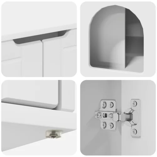  Macska Ház Fehér 85 x 55 x 50 cm Faanyag