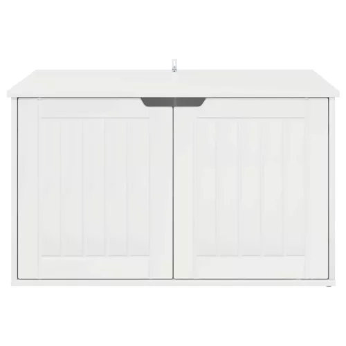  Macska Ház Fényes Fehér 85 x 55 x 53,5 cm Faanyag