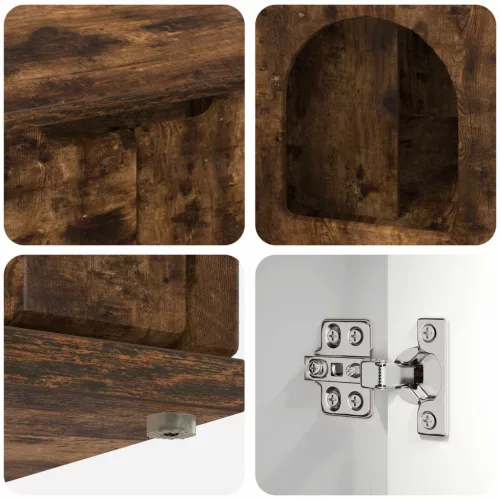  Macska Ház Füstölt tölgy 85 x 55 x 53,5 cm Faanyag