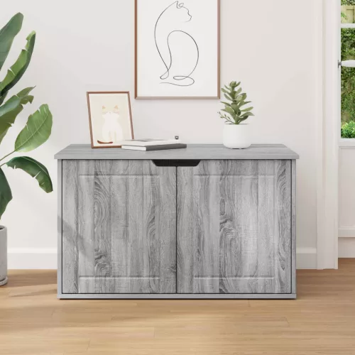  Macska Ház Szürke Sonoma 85 x 55 x 53,5 cm Faanyag