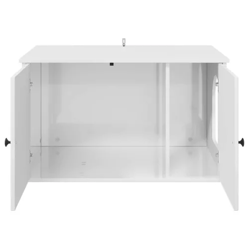  Macska Ház Fényes Fehér 85 x 55 x 50 cm Faanyag