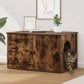  Macska Ház Füstölt tölgy 85 x 55 x 50 cm Faanyag