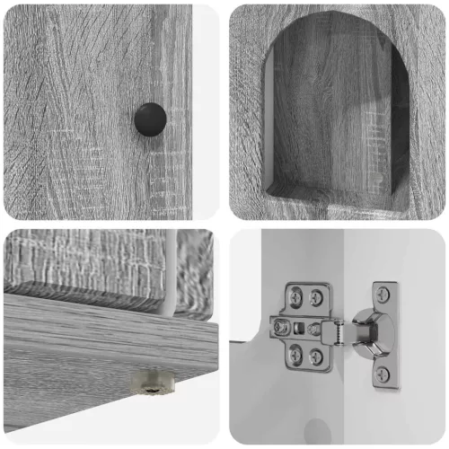  Macska Ház Szürke Sonoma 85 x 55 x 50 cm Faanyag