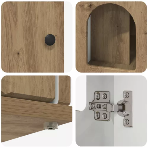  Macska Ház Művészi tölgy 85 x 55 x 50 cm Faanyag