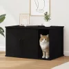  Macska Ház Fekete 85 x 55 x 50 cm Faanyag