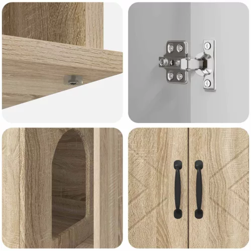  Macska Ház Sonoma 85 x 55 x 50 cm Faanyag