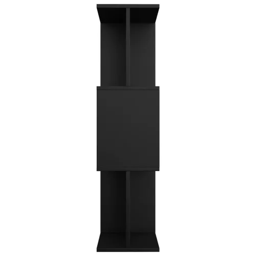  fekete szerelt fa könyvszekrény/térelválasztó 80 x 24 x 96 cm