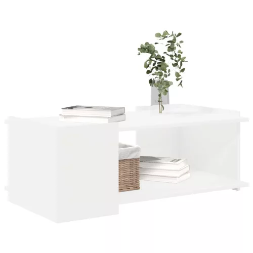  Dohányzóasztal Fehér 90 x 50 x 33 cm Szerelt Fa