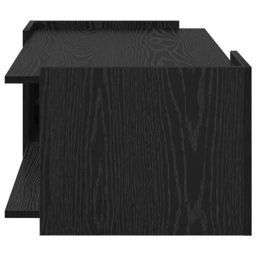  Dohányzóasztal Fekete Tölgy 90 x 50 x 33 cm Szerelt Fa