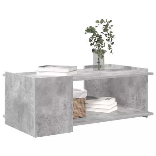  Dohányzóasztal Betonszürke 90 x 50 x 33 cm Szerelt Fa