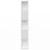  fehér szerelt fa könyvszekrény/térelválasztó 80x24x159 cm