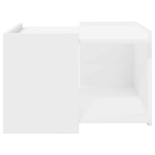 Dohányzóasztal Fehér 50,5 x 50 x 33 cm Szerelt Fa