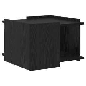  Dohányzóasztal Fekete Tölgy 50,5 x 50 x 33 cm Szerelt Fa