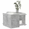  Dohányzóasztal Betonszürke 50,5 x 50 x 33 cm Szerelt Fa