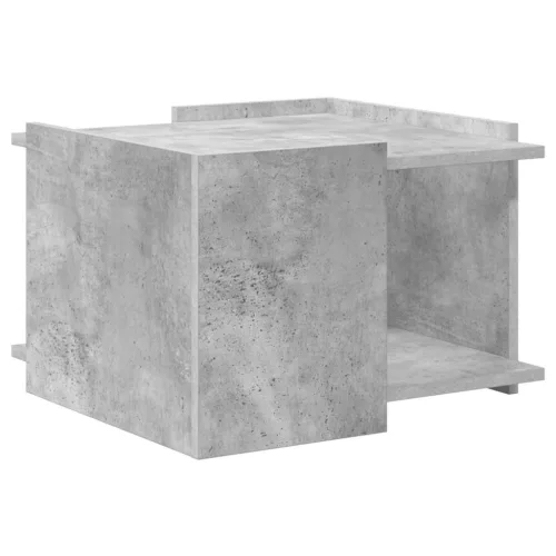  Dohányzóasztal Betonszürke 50,5 x 50 x 33 cm Szerelt Fa