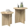  Kisasztal készlet tárolóval 2 pcs Sonoma Tölgy Mérnöki fa