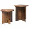  Kisasztal készlet 2 pcs Antik Fa Mérnöki fa