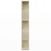  sonoma tölgy szerelt fa könyvszekrény/térelválasztó 80x24x159cm