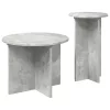  Kisasztal készlet tárolóval 2 pcs Betonszürke Szerelt Fa