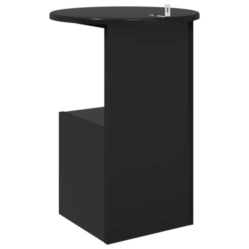  Oldal asztal Fekete Tölgy Ø 39,5 x 55 cm Szerelt Fa