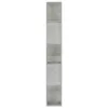  betonszürke szerelt fa könyvszekrény/térelválasztó 80x24x159 cm